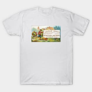 1880 Boy playing with animals T-Shirt